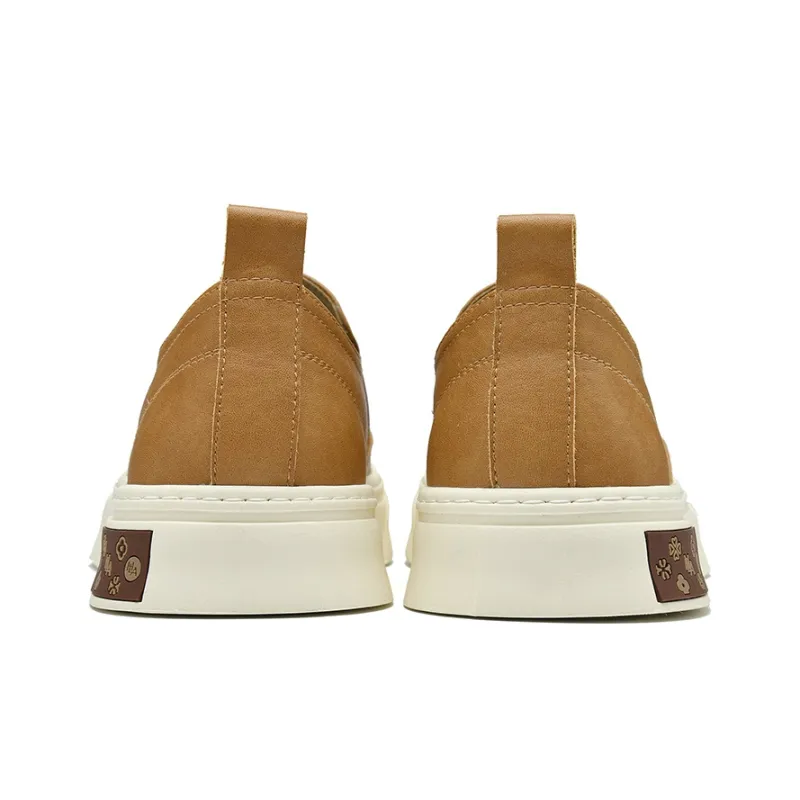 HLA Vintage Platform Slip-on Skateboard Shoes For Men Breathable And Comfortable Casual Shoes Men's-10