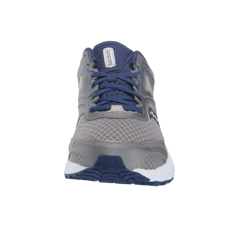 Saucony Cohesion 12 Cushioning Lightweight Low-Top Running Shoes Men's Blue Gray-4