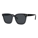 Transparent Gray Frame with Black Gray Lens