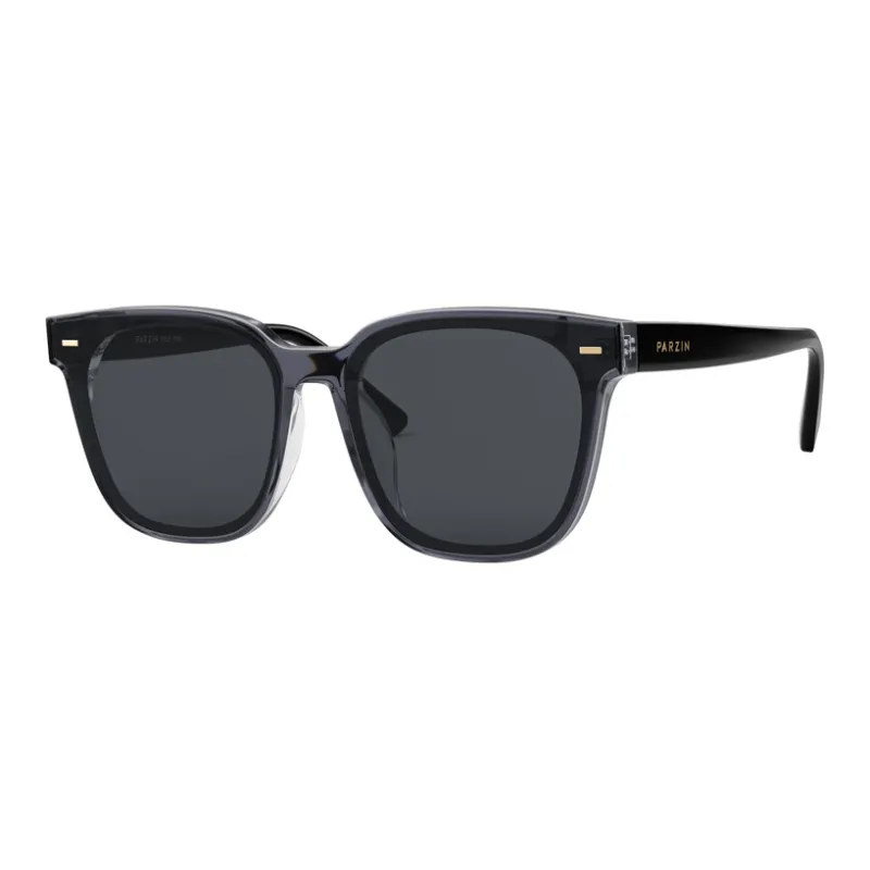 PARZIN Square Sunglasses Unisex Black-3