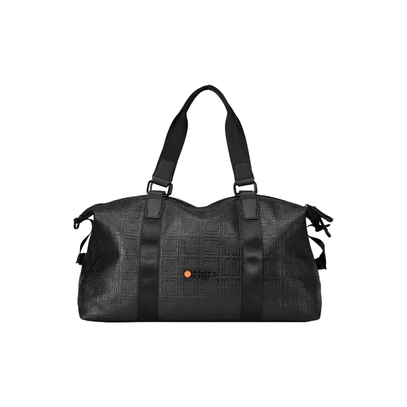 ONRF PVC Travel Bag Handbag Shoulder Bag Crossbody Bag Unisex Cool Black-1