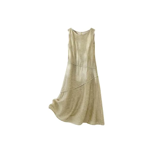 IHIMI Sleeveless Dresses Women's Light Pea Green