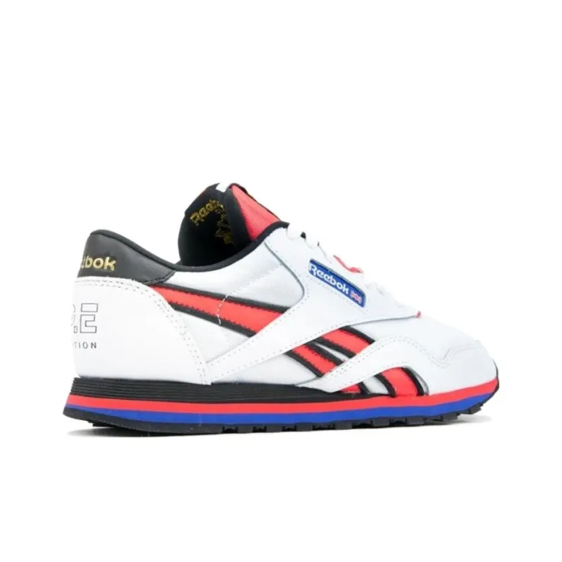 Reebok Classic Nylon Casual Shoes Men Low-Top White/Red-3