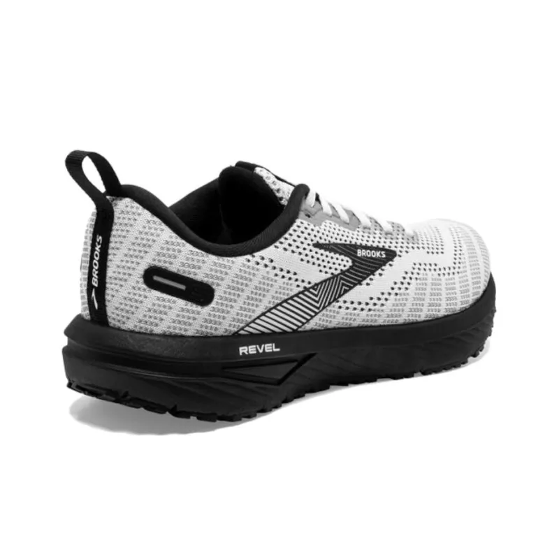 Brooks Women's Revel 6 'White Black' Women's-3