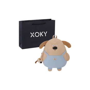 XOKY Nylon Backpack Regular Unisex Khaki/White