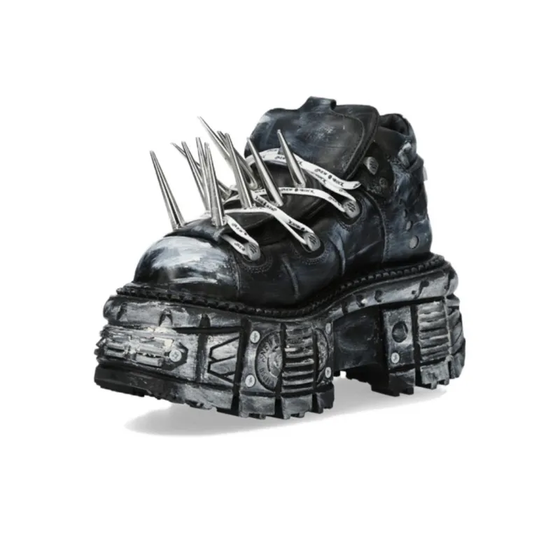NEW ROCK Casual Shoes Unisex Black-1