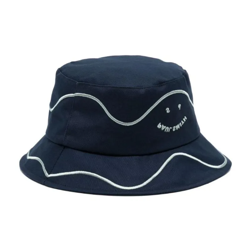 PS Paul Smith Smiley Face-embroidered Bucket Hat-1
