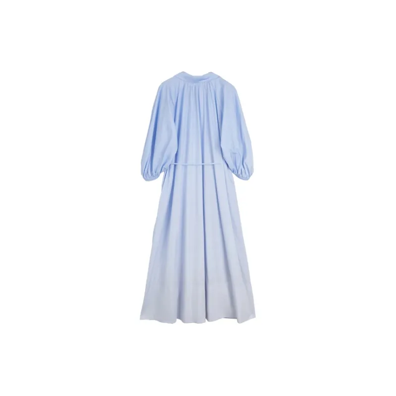 ELLE Long Sleeved Dress Women's Blue-1