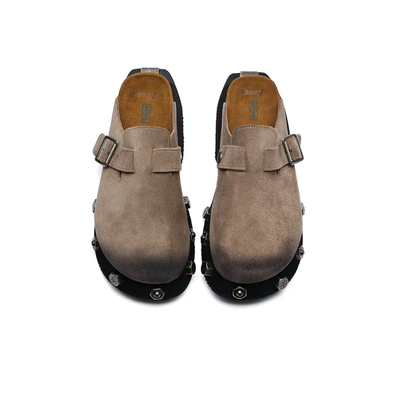 Zuogedu Rubber Sole Slip Resistant Platform Height Increasing 5cm Outerwear Closed Toe Slippers Unisex-11