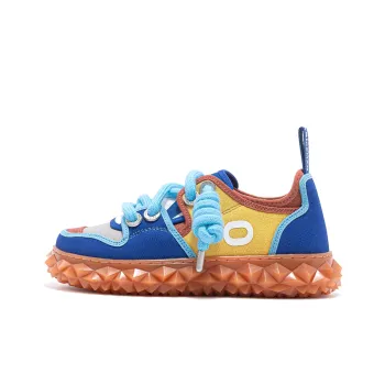 OETZI New Iceberg Series Ice Man Oz Height Increasing Lightweight Breathable Low Top Casual Shoes Unisex Blue & Yellow