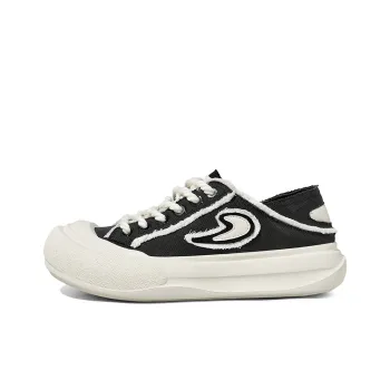 TCELLARS Canvas Shoes Unisex Low Top Beige/Black