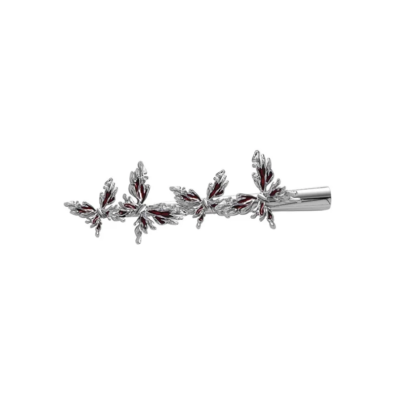 MAGICPOLE Alloy Hair Clips Women's Silver-0