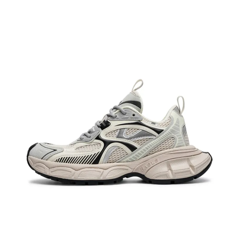 BASLS Paris Style Distressed Shoes Slip Resistant Abrasion Resistant Breathable Low Top Chunky Sneakers Unisex-1