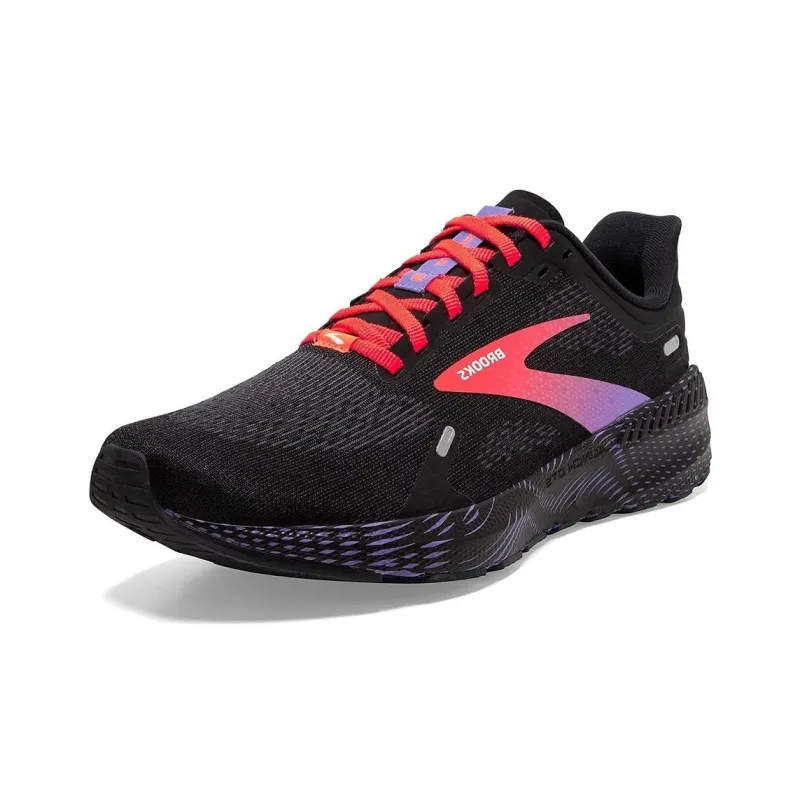 Brooks Launch 9 Running Shoes Women's Low-Top Black Pink-2
