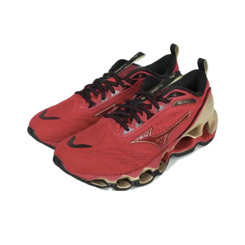 Mizuno Prophecy 11 Running Shoes Men Low Top Red Gold-2