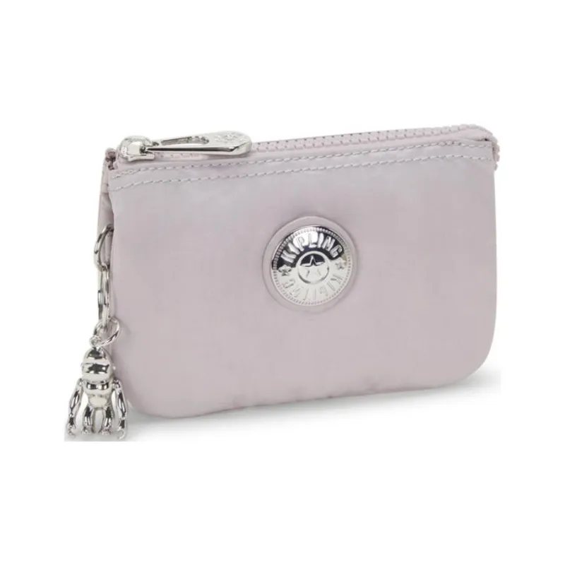 Kipling Recycled Polyamide Wallet Small Size Women's Bright Silver-1