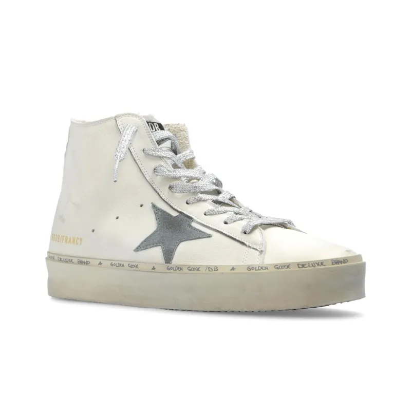 Golden Goose Hi Francy High Top Skateboard Shoes Women's White-2