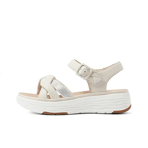 COMELY Beach Sandals Women's Ecru/Silver/Apricot/Gold