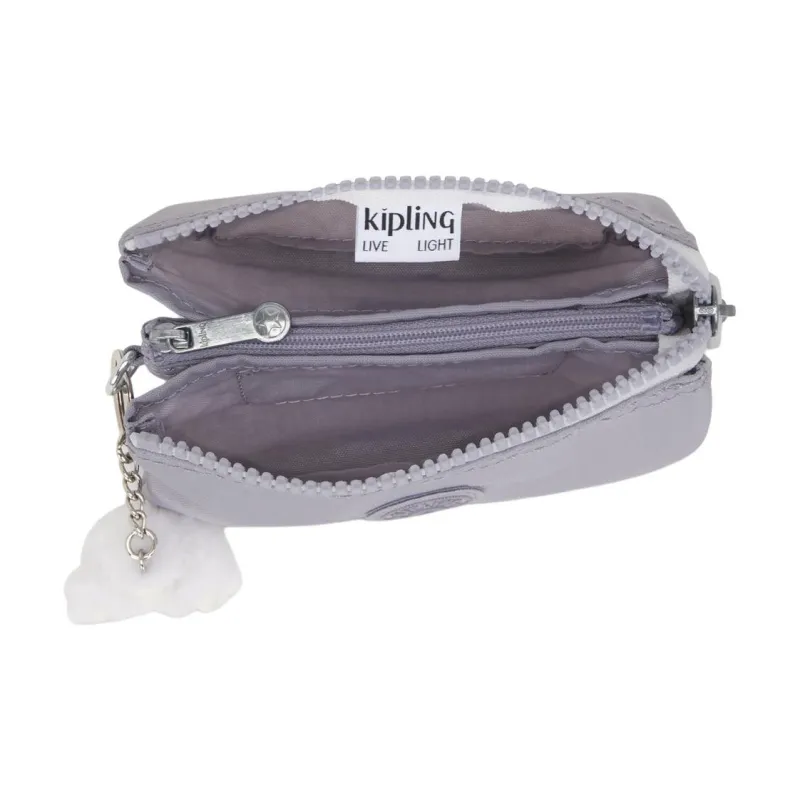 Kipling Recycled Polyamide Wallet Small Size Women's Soft Gray-3