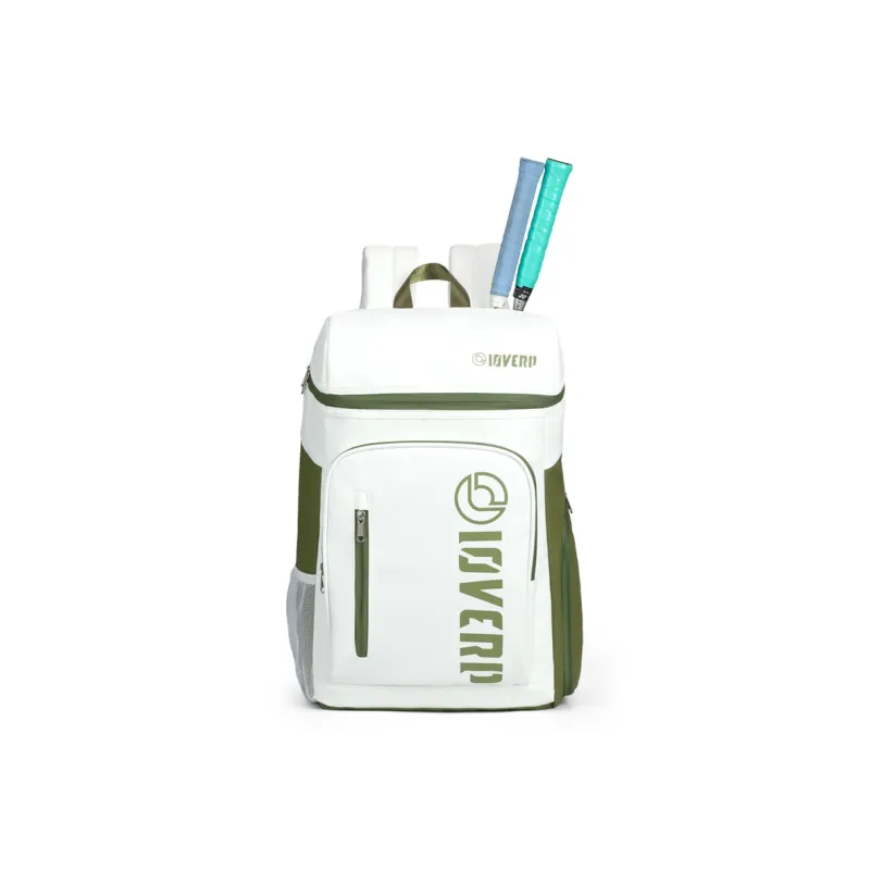 LOVERPUSS Waterproof Fabric Backpack Regular Unisex White Green-1