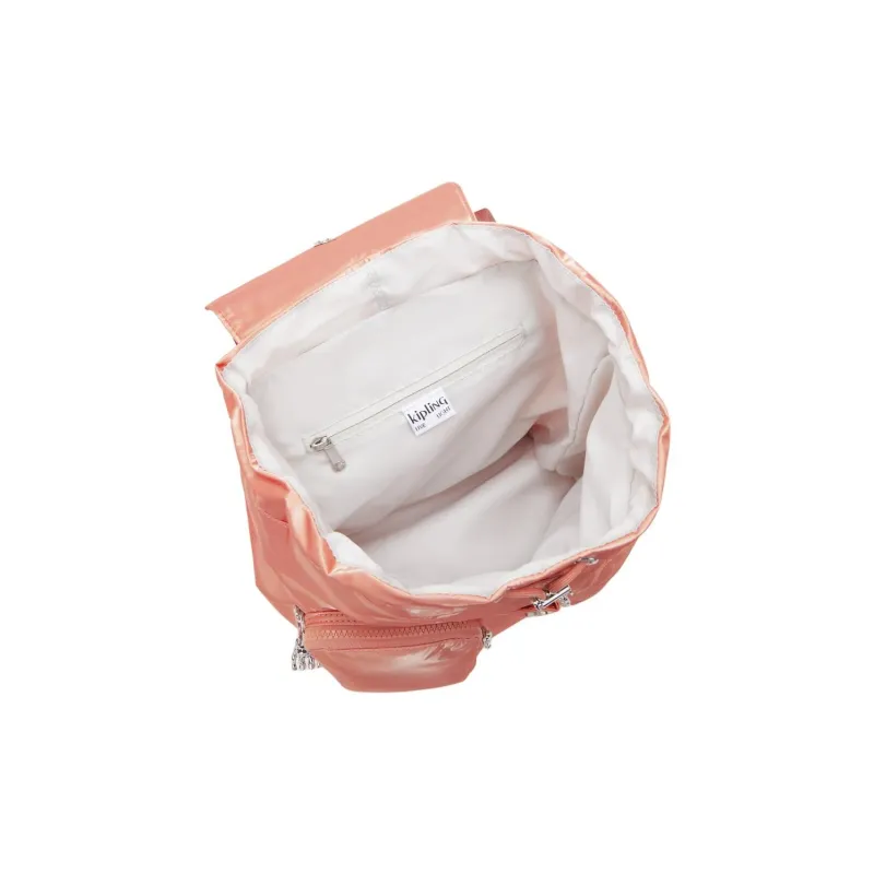 Kipling Polyamide With Polyurethane Backpack Small Size Women's Enchanting Peach-7