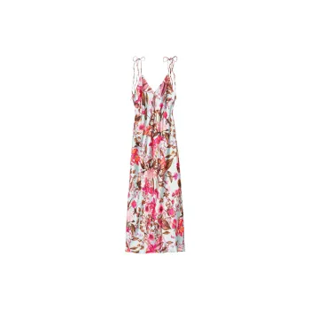 Victoria's Secret SEXY KI Nightgown Women's Blue Floral Print