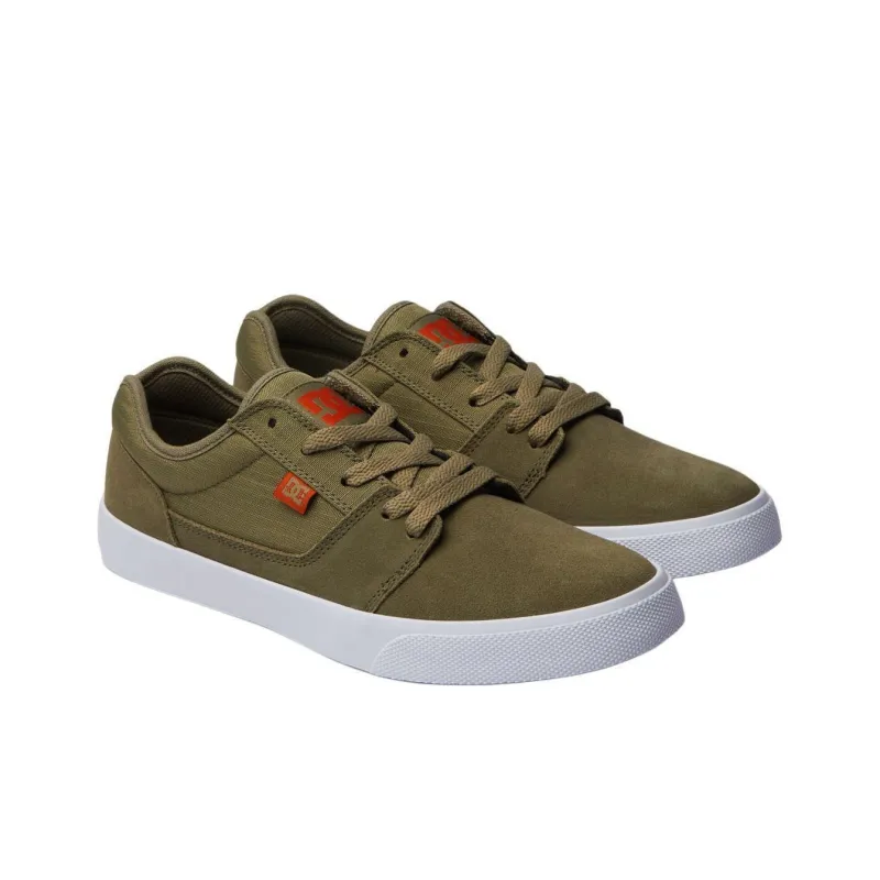 DC Shoes Low Top Skateboard Shoes Men's Olive Green-2