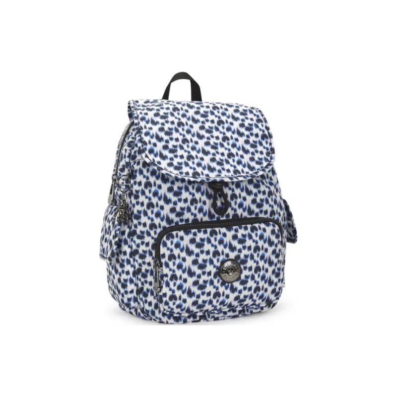 Kipling Recycled Polyester Backpack Small Size Women's Curious Leopard-1
