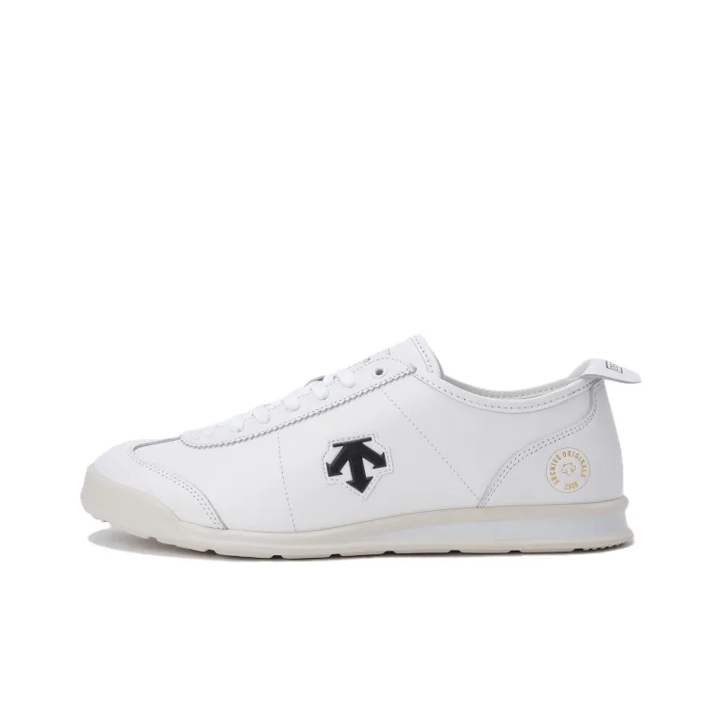 DESCENTE Cushioning, Wear Resistant Low Top Running Shoes Unisex White Gray-0