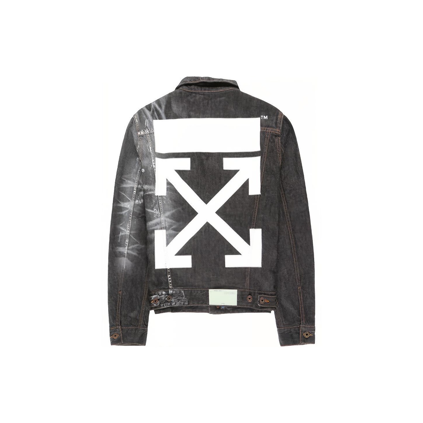 Off white denim jacket sale hotsell