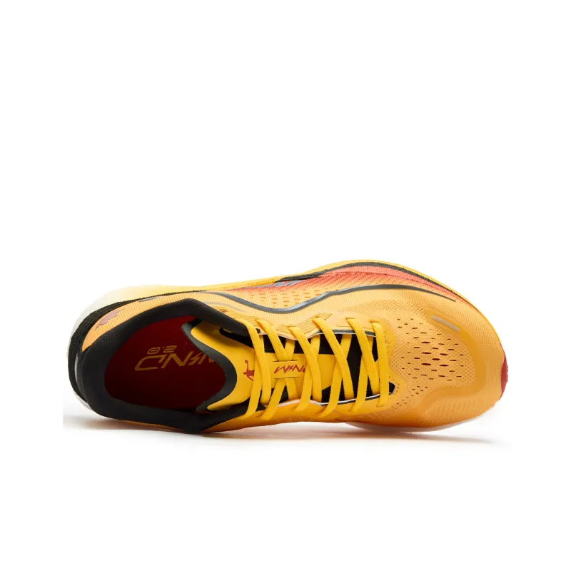 QIAODAN Strong Winds 2.0 Cushioning Anti-Slip And Wear-Resistant Rebound Low-Top Running Shoes Men's Yellow Orange-3