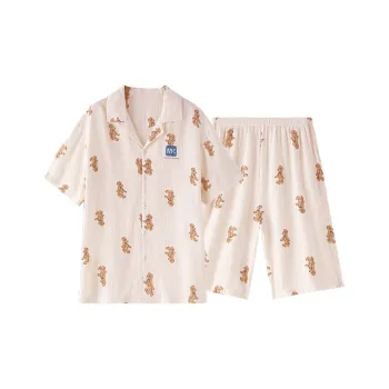 MOOLMEYNO Pajama Set Men's Apricot