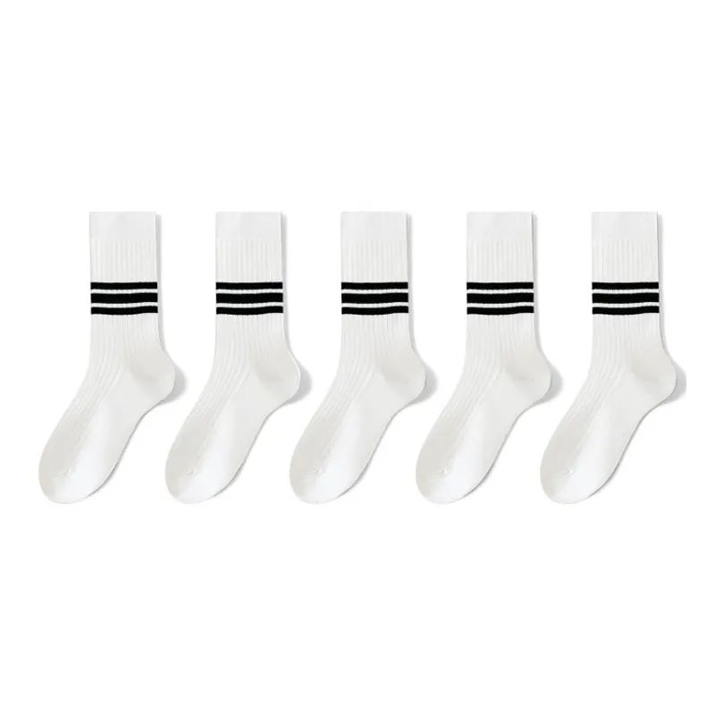 MIIOW Mid-Calf Socks Women's 5 Pack-10