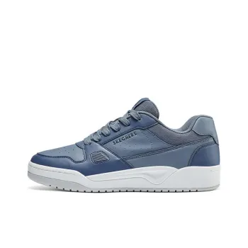 Skechers Lightweight And Breathable Low Top Skateboard Shoes Men's Marine Blue