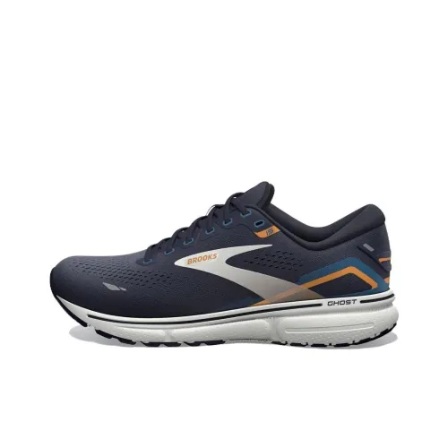 Brooks Ghost 15 2E Wide 'Peacoat Orange Pop'