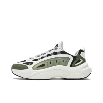 FILA FUSION SKY TRAIL DX Fishbone Head Chunky Sneakers Men Low Top White Green Black Gray