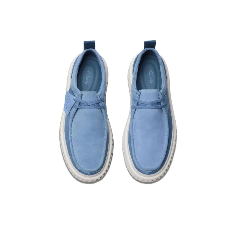 Clarks Wear Resistant Skateboard Shoes Men's Blue-2