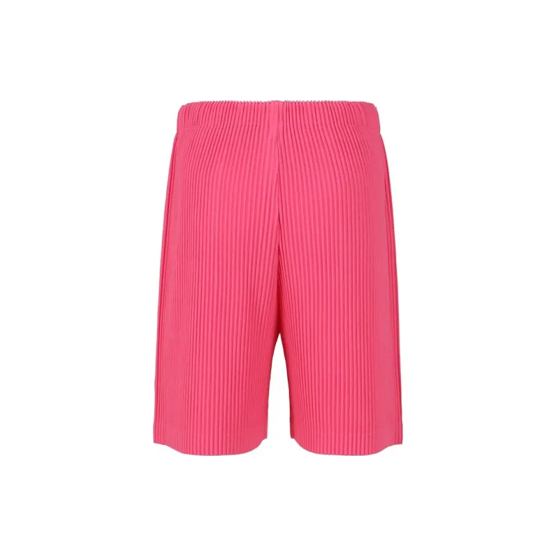 Homme Plissé Issey Miyake SS24 Casual Shorts Men's Deep Pink-1