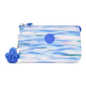 Kipling Recycled Polyester Wallet Large Size Women's Light Blue