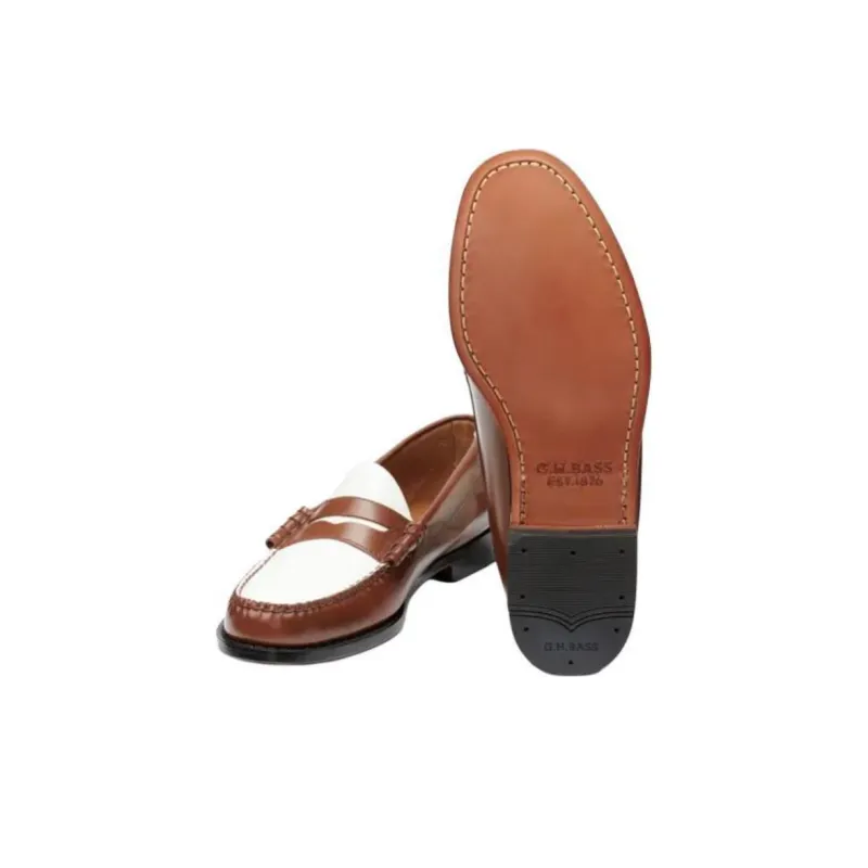 G.H. Bass & Co. Larson Loafers Men's Brown White-5