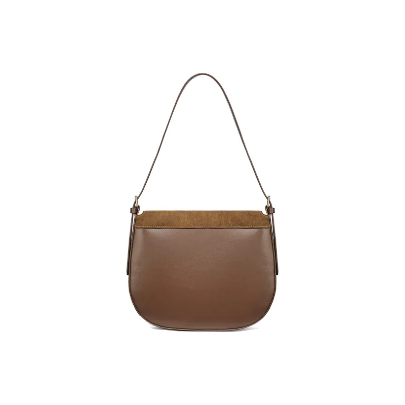 RED DRAGONFLY Cow Leather Crossbody Handbag, Shoulder Bag Regular Women's Caramel/Coffee-2