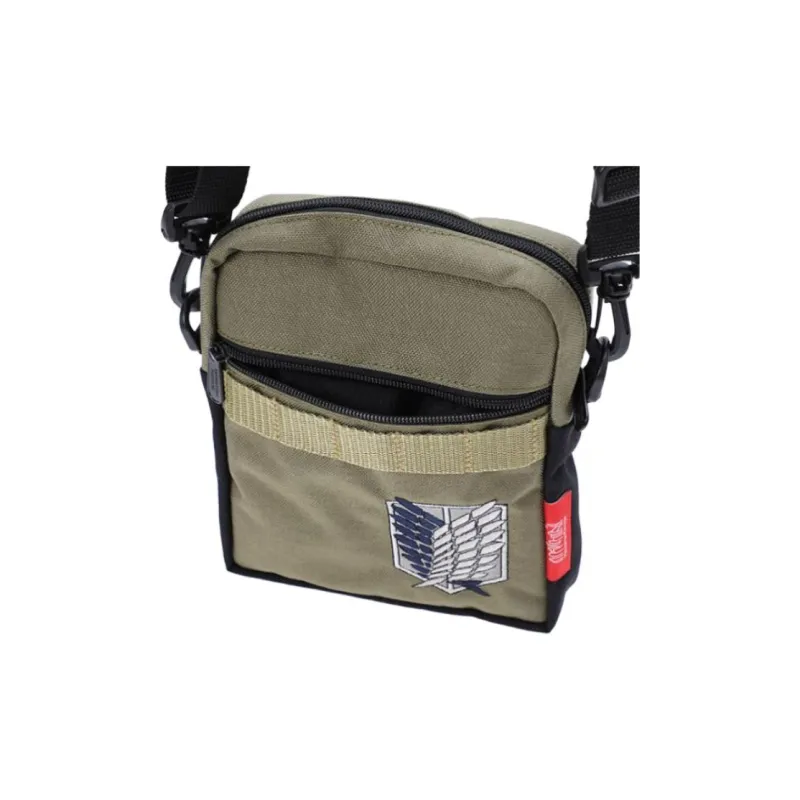 Manhattan Portage CORDURA Classic Fabric Shoulder Bag Crossbody Bag Extra Small Men's Khaki & Black-5