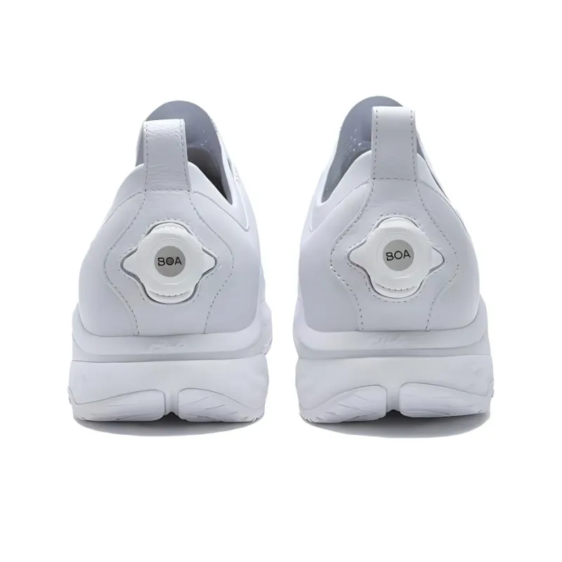 FILA Spd Panther2 Lea Anti Slip Wear Resistant Low Top Casual Shoes Men's White-4