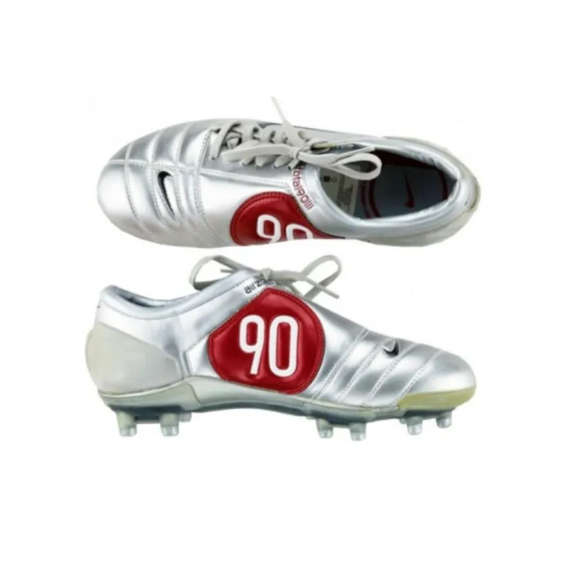 Nike AG Rubber Short Studs Anti Slip Wear Resistant Soccer Shoes Men's Silver-2