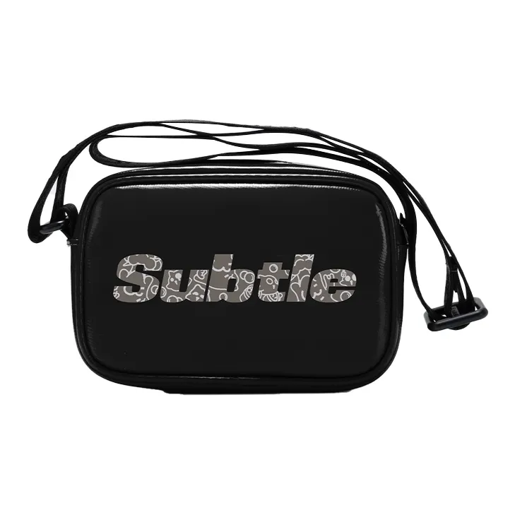 Subtle Polyvinyl Chloride Crossbody Bag Trumpets Unisex Jasper/Black-7