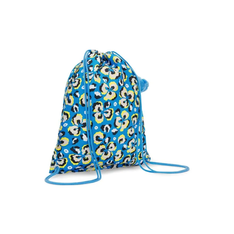 Kipling Recycled Polyester Backpack Medium Size Women's Leopard Print Floral-2