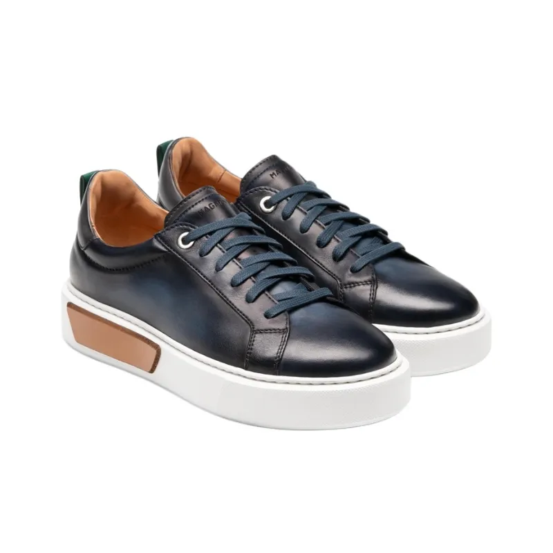 Magnanni Amelia Low-Top Skateboard Shoes Women's Marine Blue-2
