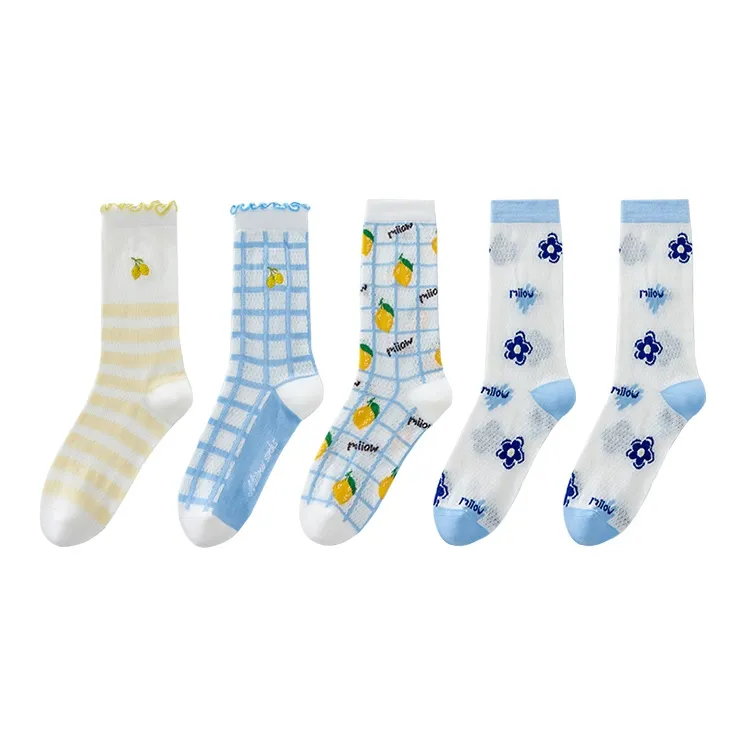MIIOW Knee-High Socks Women's 5 Pack-6