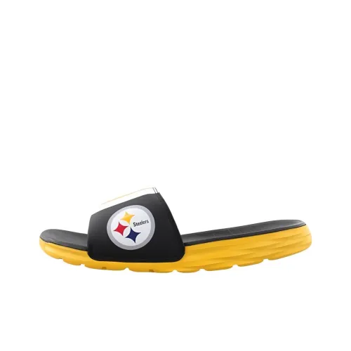 Nike Benassi Solarsoft Black White Nfl Steelers