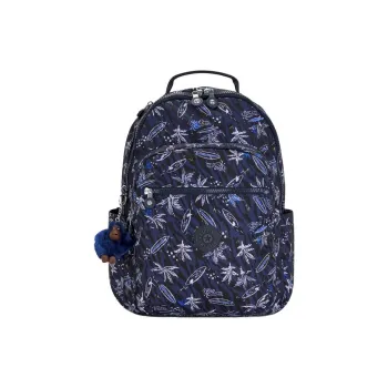 Kipling Recycled Polyester Backpack Large Size Men's Purple